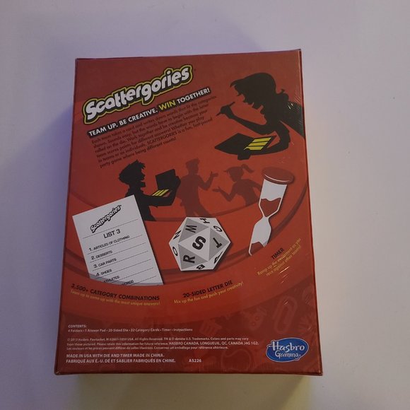 Hasbro Scattergories Board Game, Brand New - Sealed - Picture 2 of 2
